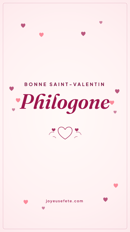 Image « Bonne Saint-Valentin Philogone » au format story