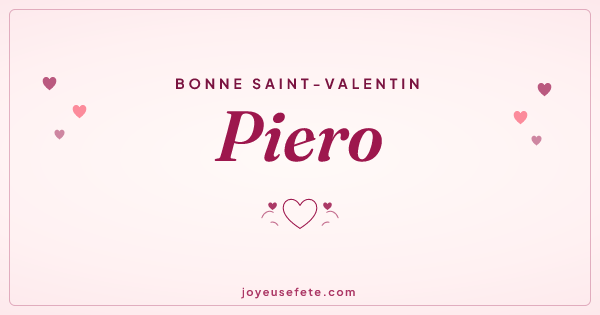 Image « Bonne Saint-Valentin Piero » au format large