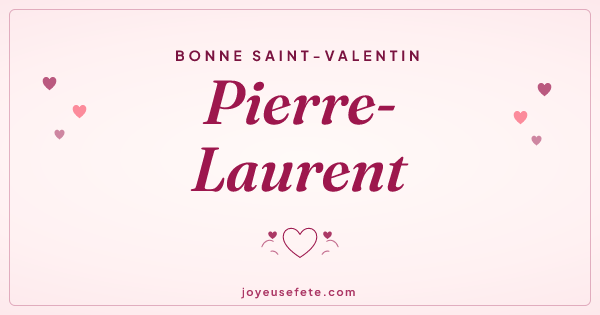 Image « Bonne Saint-Valentin Pierre-Laurent » au format large