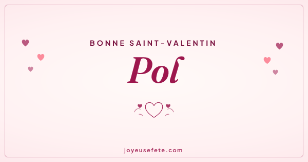 Image « Bonne Saint-Valentin Pol » au format large