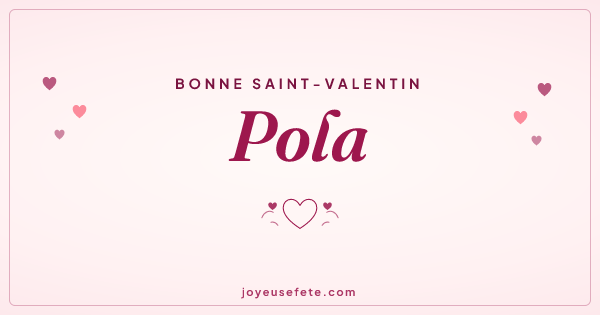 Image « Bonne Saint-Valentin Pola » au format large