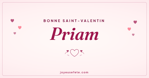 Image « Bonne Saint-Valentin Priam » au format large