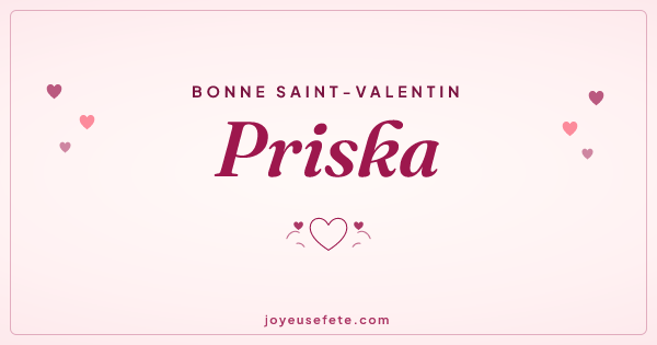 Image « Bonne Saint-Valentin Priska » au format large