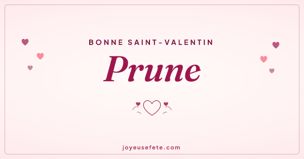 Image « Bonne Saint-Valentin Prune » au format large