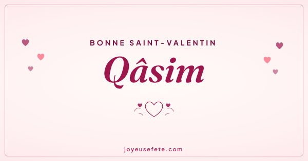 Image « Bonne Saint-Valentin Qâsim » au format large