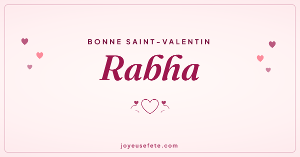Image « Bonne Saint-Valentin Rabha » au format large