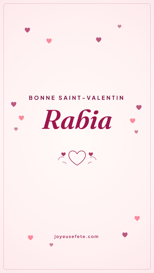 Image « Bonne Saint-Valentin Rabia » au format story