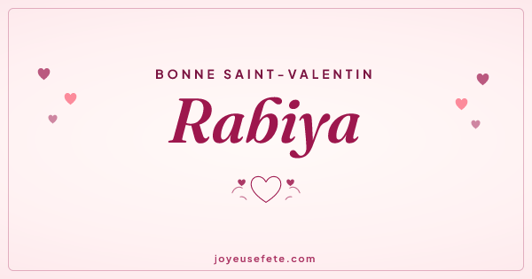 Image « Bonne Saint-Valentin Rabiya » au format large