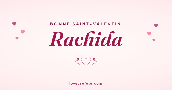 Image « Bonne Saint-Valentin Rachida » au format large