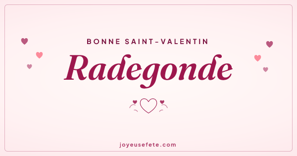 Image « Bonne Saint-Valentin Radegonde » au format large
