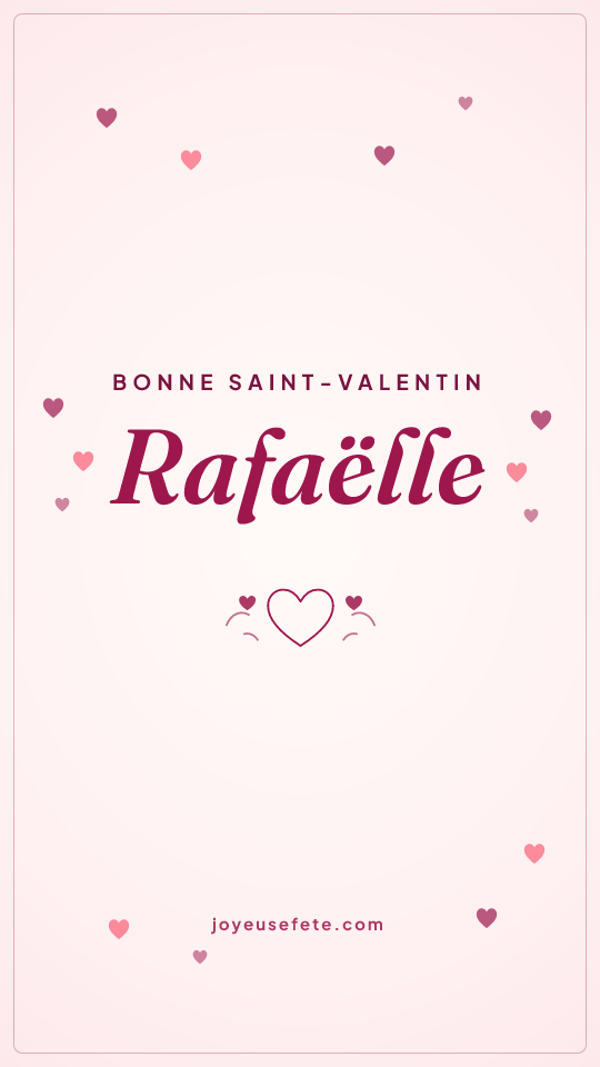 Image « Bonne Saint-Valentin Rafaëlle » au format story