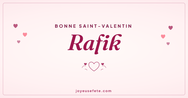 Image « Bonne Saint-Valentin Rafik » au format large