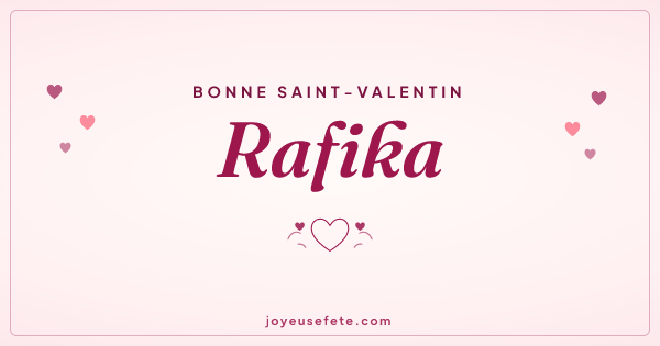 Image « Bonne Saint-Valentin Rafika » au format large