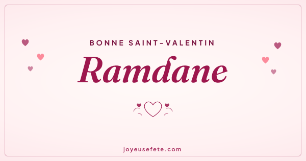 Image « Bonne Saint-Valentin Ramdane » au format large