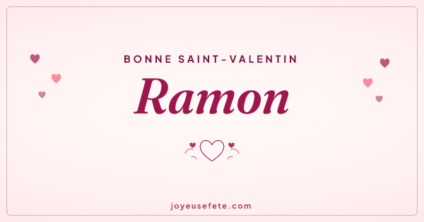 Image « Bonne Saint-Valentin Ramon » au format large
