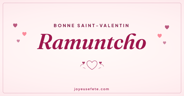 Image « Bonne Saint-Valentin Ramuntcho » au format large