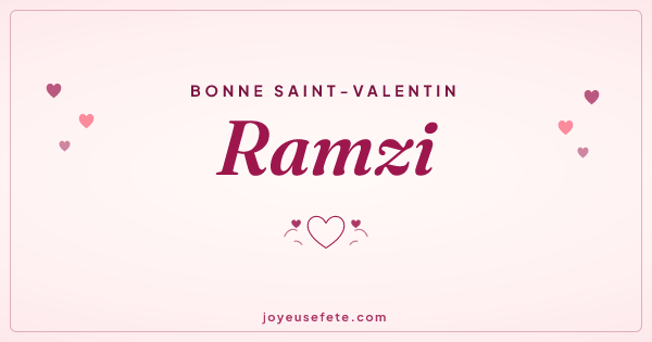 Image « Bonne Saint-Valentin Ramzi » au format large