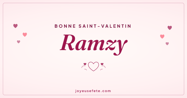 Image « Bonne Saint-Valentin Ramzy » au format large