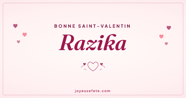 Image « Bonne Saint-Valentin Razika » au format large