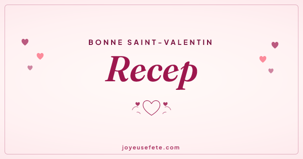 Image « Bonne Saint-Valentin Recep » au format large