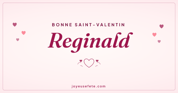 Image « Bonne Saint-Valentin Reginald » au format large