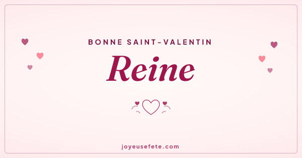 Image « Bonne Saint-Valentin Reine » au format large