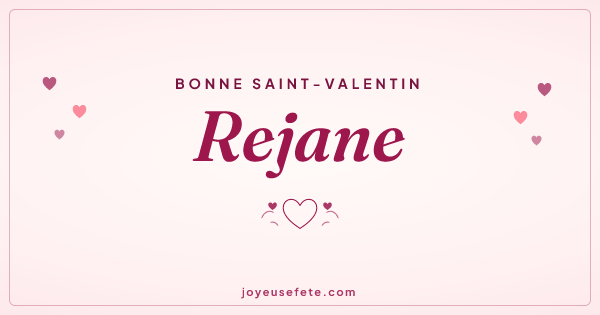Image « Bonne Saint-Valentin Rejane » au format large