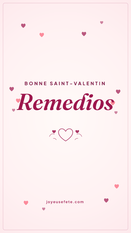 Image « Bonne Saint-Valentin Remedios » au format story