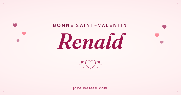 Image « Bonne Saint-Valentin Renald » au format large
