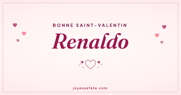 Image « Bonne Saint-Valentin Renaldo » au format large