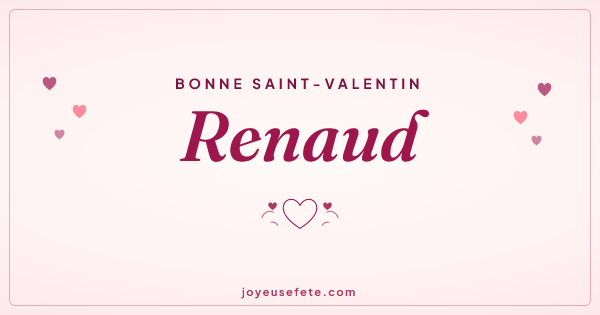 Image « Bonne Saint-Valentin Renaud » au format large