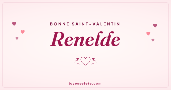Image « Bonne Saint-Valentin Renelde » au format large