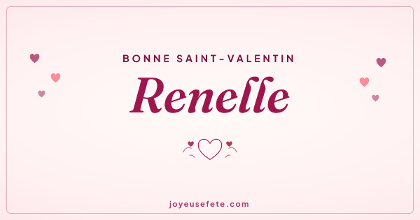 Image « Bonne Saint-Valentin Renelle » au format large