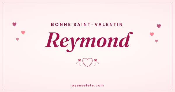 Image « Bonne Saint-Valentin Reymond » au format large