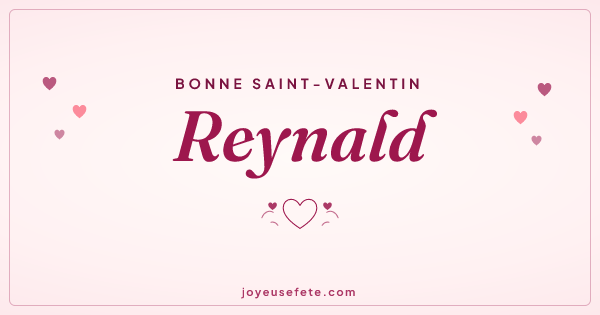 Image « Bonne Saint-Valentin Reynald » au format large