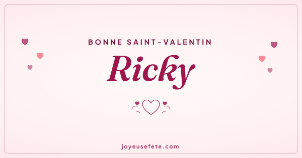 Image « Bonne Saint-Valentin Ricky » au format large