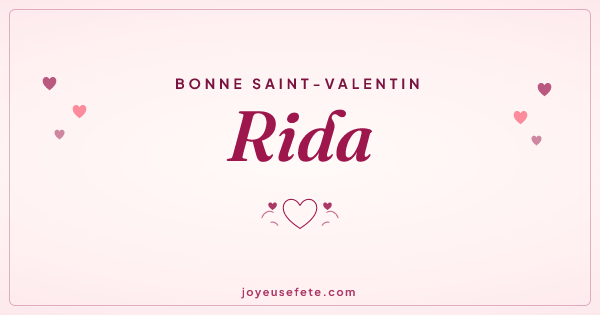 Image « Bonne Saint-Valentin Rida » au format large