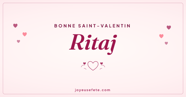 Image « Bonne Saint-Valentin Ritaj » au format large