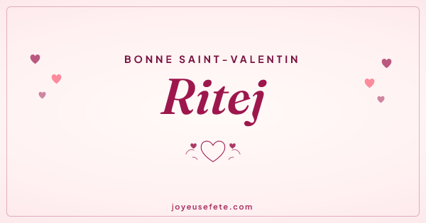 Image « Bonne Saint-Valentin Ritej » au format large