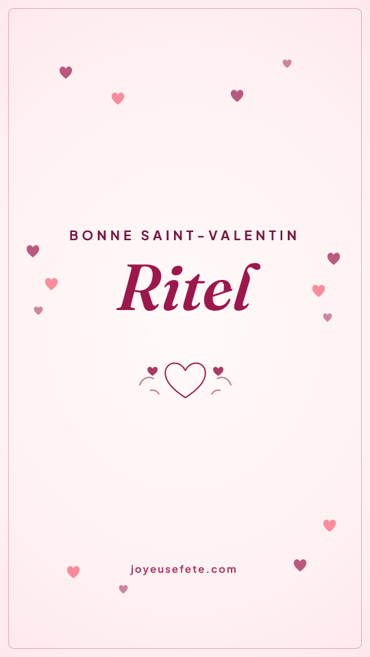 Image « Bonne Saint-Valentin Ritel » au format story