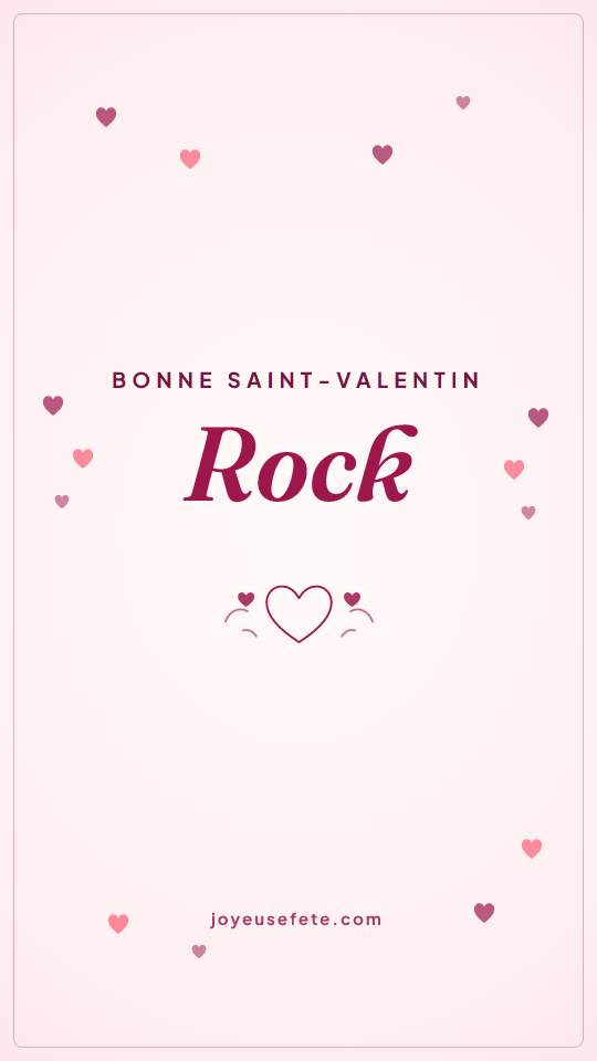 Image « Bonne Saint-Valentin Rock » au format story