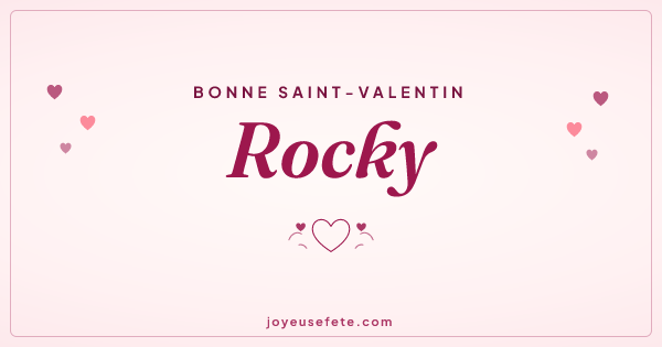 Image « Bonne Saint-Valentin Rocky » au format large