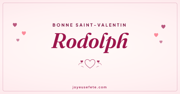Image « Bonne Saint-Valentin Rodolph » au format large