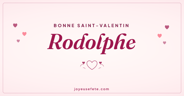Image « Bonne Saint-Valentin Rodolphe » au format large