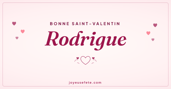 Image « Bonne Saint-Valentin Rodrigue » au format large