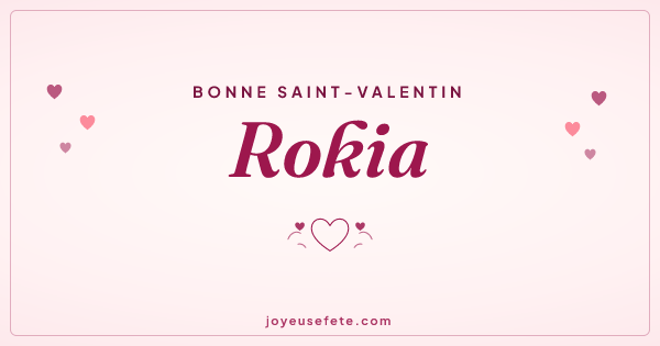Image « Bonne Saint-Valentin Rokia » au format large