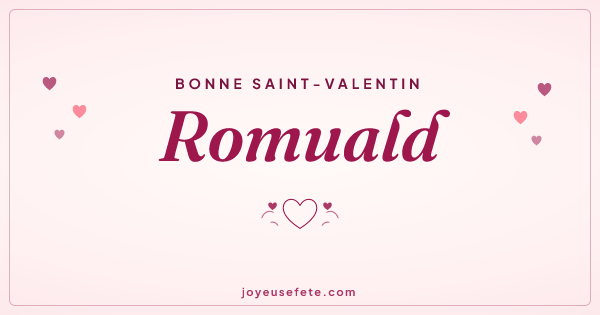 Image « Bonne Saint-Valentin Romuald » au format large