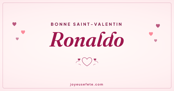 Image « Bonne Saint-Valentin Ronaldo » au format large