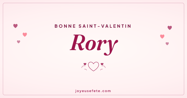 Image « Bonne Saint-Valentin Rory » au format large