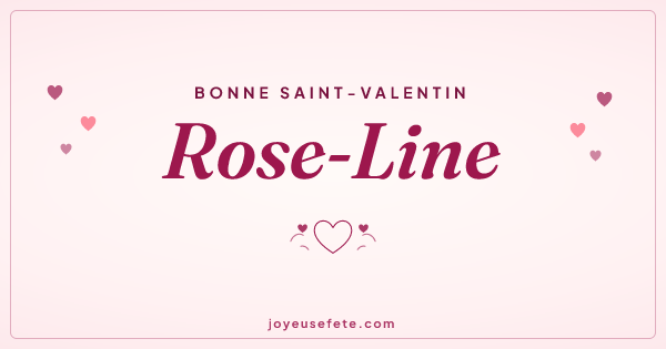 Image « Bonne Saint-Valentin Rose-Line » au format large